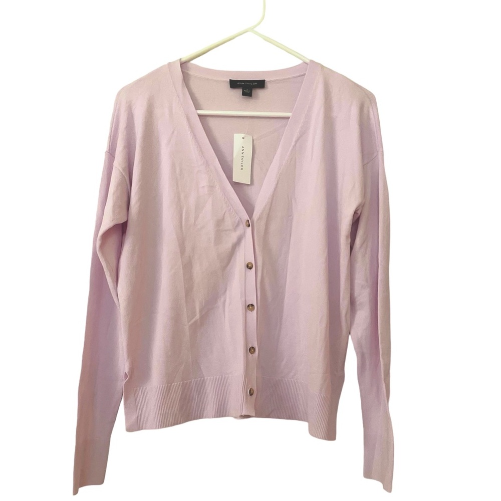 Ann Taylor Light Pink Cardigan Sweater
